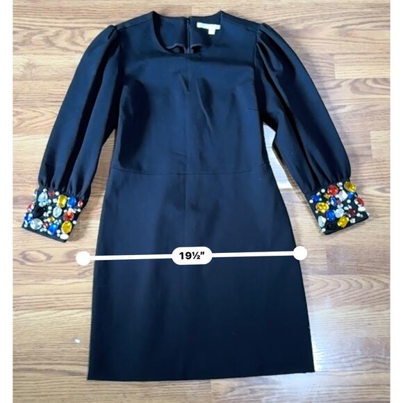 VERONICA BEARD Amery Dress classic Black Jeweled size 4 /small - Picture 5 of 13